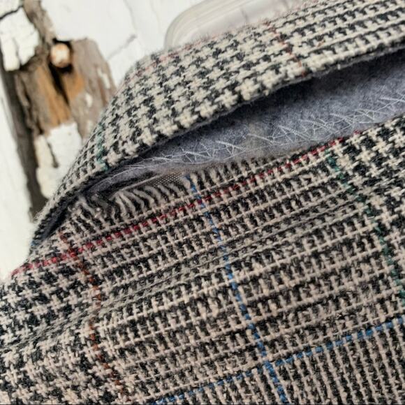 Towncraft Vintage Plaid Blazer Jacket Mens - Picture 7 of 13